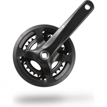 Шатуны SUNTOUR CW19-XCD-S110 DG 30T, 175мм, с двойной защитой, 9/10 скор, чёрные