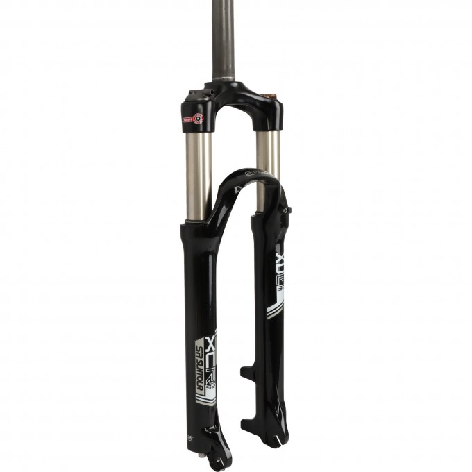 Вилка SUNTOUR SF14-XCR32-AIR RLR DS 26", шток 1-1/8", чёрный глянец, ход 100мм 7771 Вилка SUNTOUR SF14-XCR32-AIR RLR DS 26", шток 1-1/8", чёрный глянец, ход 100мм 7771